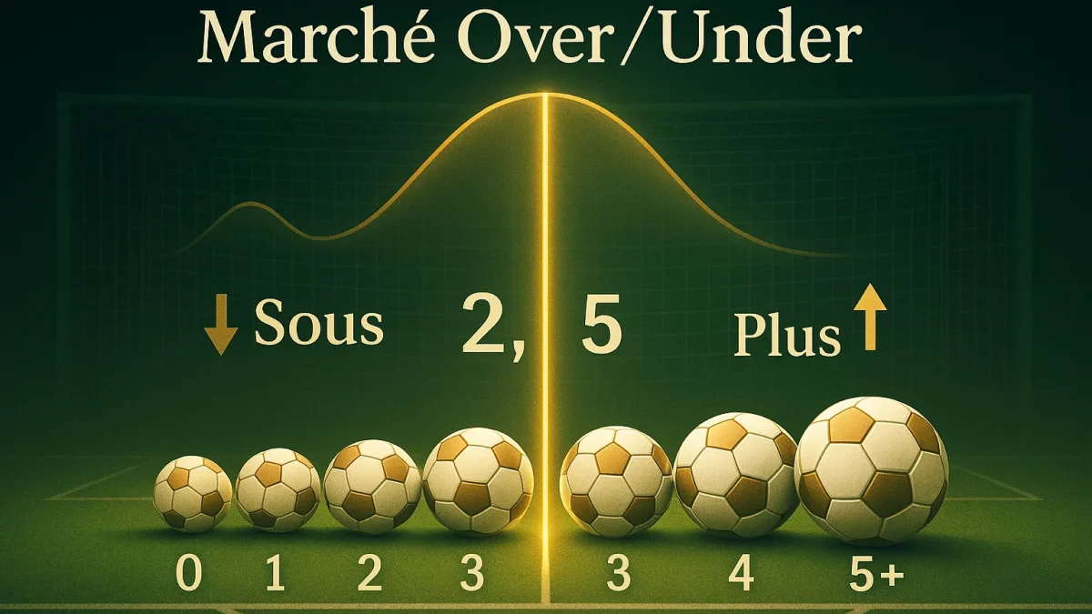 Mercados de goles totales over under en apuestas de fútbol - líneas y probabilidades